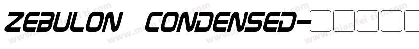 Zebulon Condensed字体转换